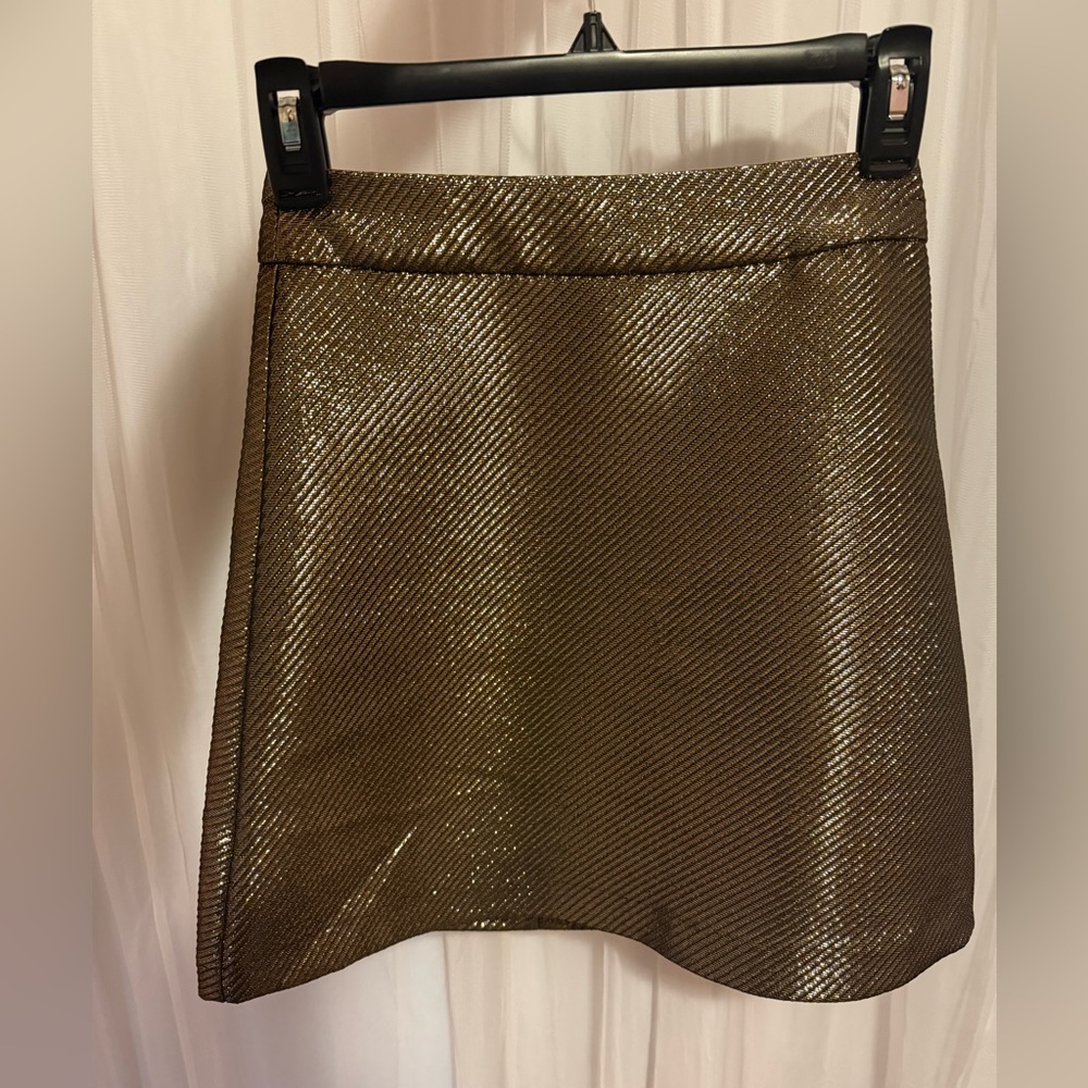 Metallic Gold Women's Skirt